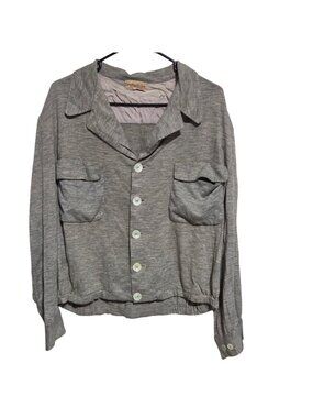 Vintage Dreyfuss & Son Jacket Sz Medium Large Gray Button Up Long Sleeve Pockets